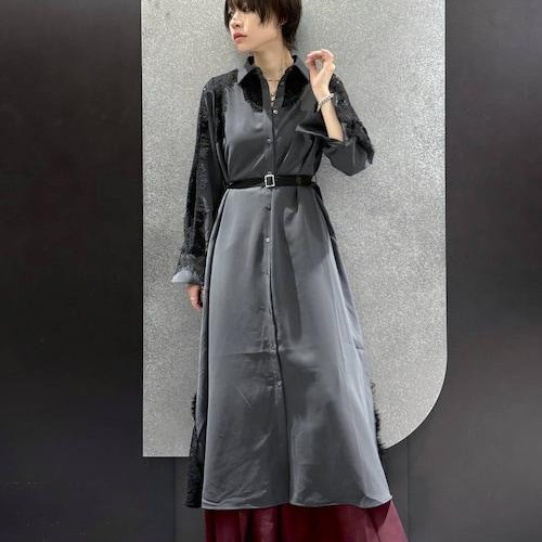 モードワンピースのレイヤードス...