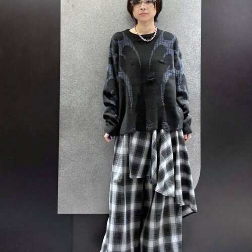 デザインニットオーバーサイズが...