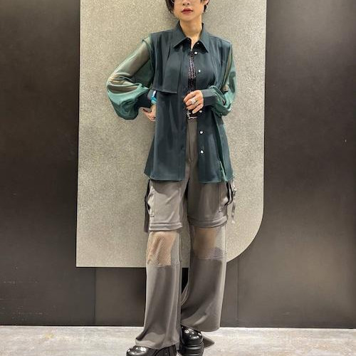 袖がシアーのシャツはシアー初心...