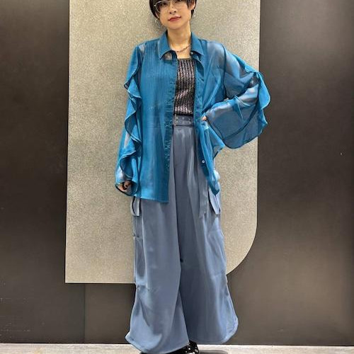 シアー素材が軽くて着やすい！袖...