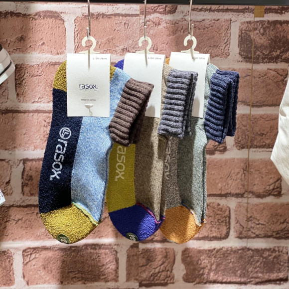 「rasox」春の新作ソックスが入荷中！