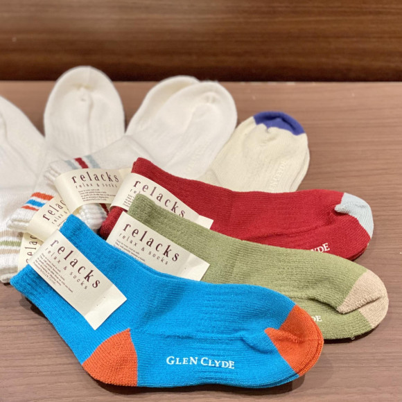 「GLEN CLYDE」伸びーるソックス！