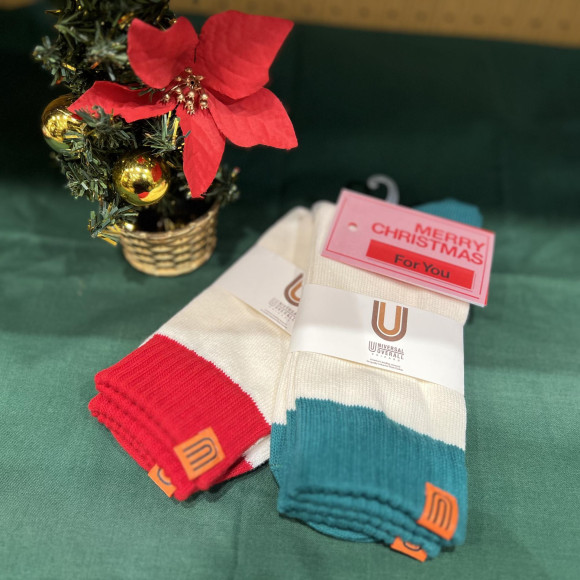 【UNIVERSALOVERALL】クリスマス⭐︎プチギフトに！オススメの靴下！