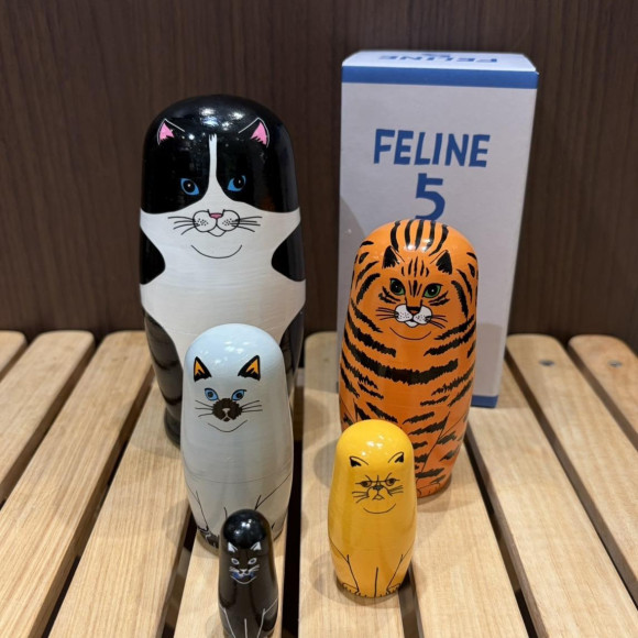 【DETAIL】猫好きな人にピッタリ！猫ちゃんの可愛いマトリョーシカ