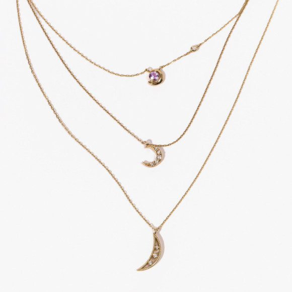 【va vendome aoyama】月モチーフネックレス