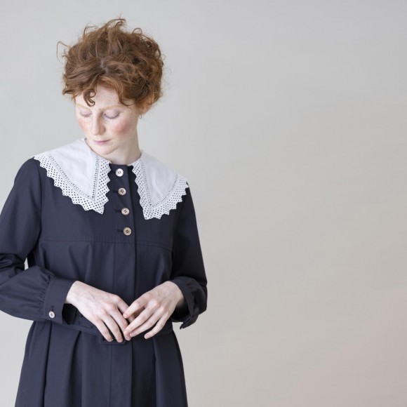 Jane Marple】ケープレースカラーコートドレス | ベビー ピンク ムーン ...