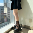 クロスアッパー厚底サンダル♪