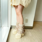 Fur cover 2way boots