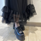 <2way>トリプルソール厚底レースアップシューズ