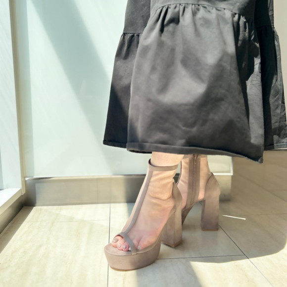 厚底シースルーブーツ♪