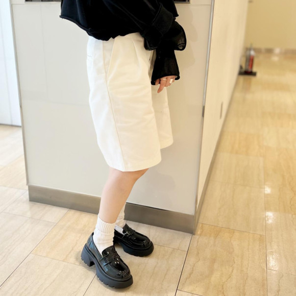 新作　厚底ローファー