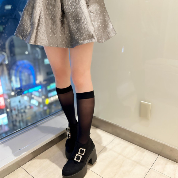 厚底モールドソールビジューWベルトシューズ