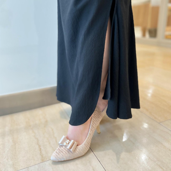 リボン付き2way パンプス♪