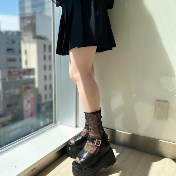 크로스 어퍼 두께 밑바닥 샌들♪