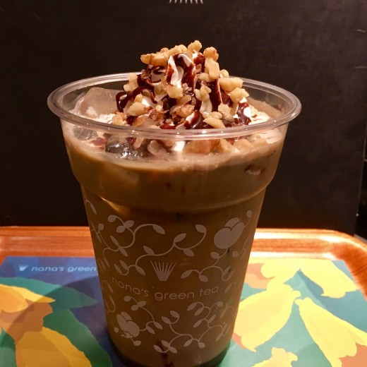 秋の新作！ほうじ茶とクルミのチョコレートラテ♪