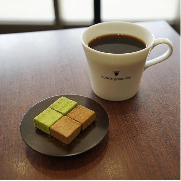 抹茶とほうじ茶の生チョコレート