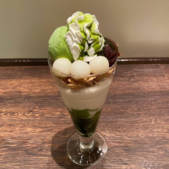 抹茶白玉パフェ