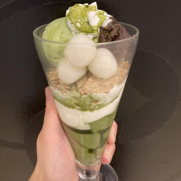 抹茶白玉パフェ