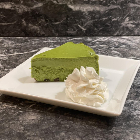 Rich! Matcha cheesecake!