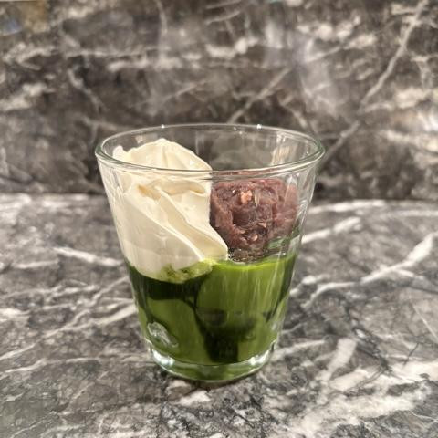 ランチのミニスイーツは【抹茶ゼリー】で決まり！