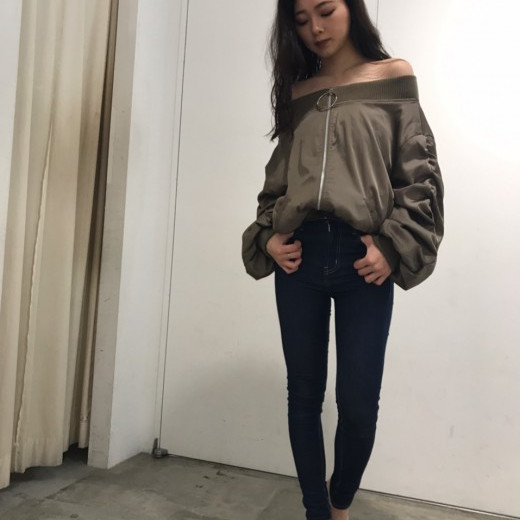 オフショルブルゾン⁽⁽◝( ˙ ꒳ ˙ )◜⁾⁾