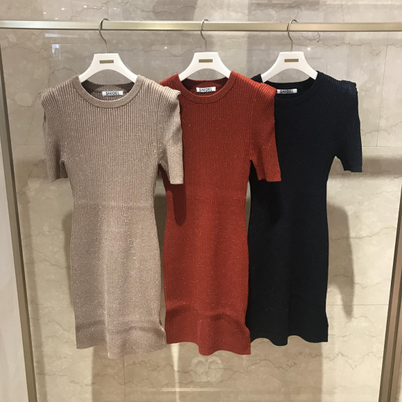 ラメニットワンピース★