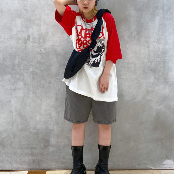 イージーショーツを使った韓国コーデ