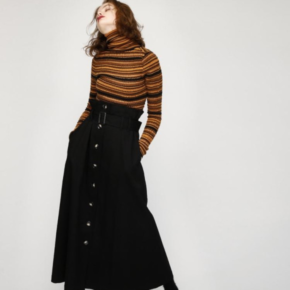 FRONT BUTTON LONG SKIRT❤︎