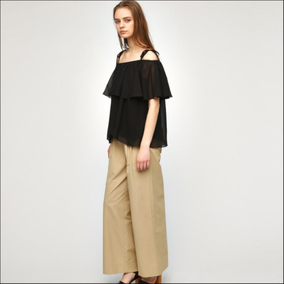 CHIFFON OFF SHOULDER TOPS