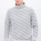 Adult face with elegant turtleneck