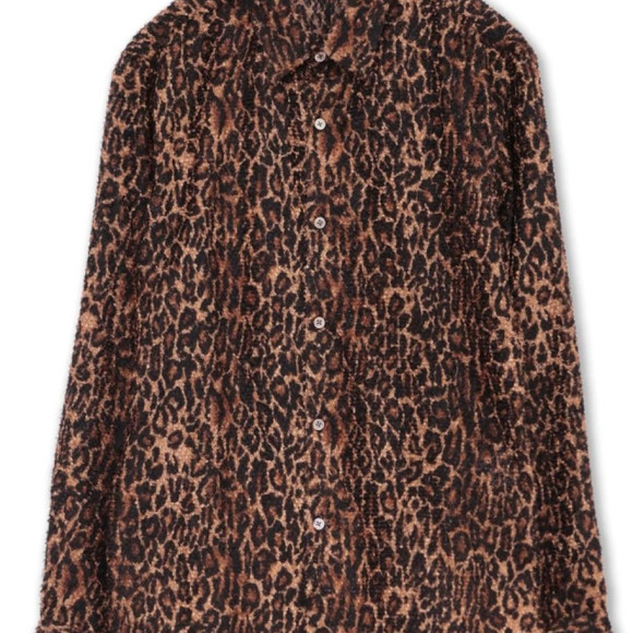 Leopard衬衫摇滚休闲