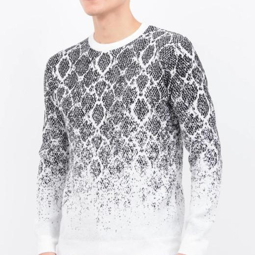 讓冬天開心的花紋針織衫