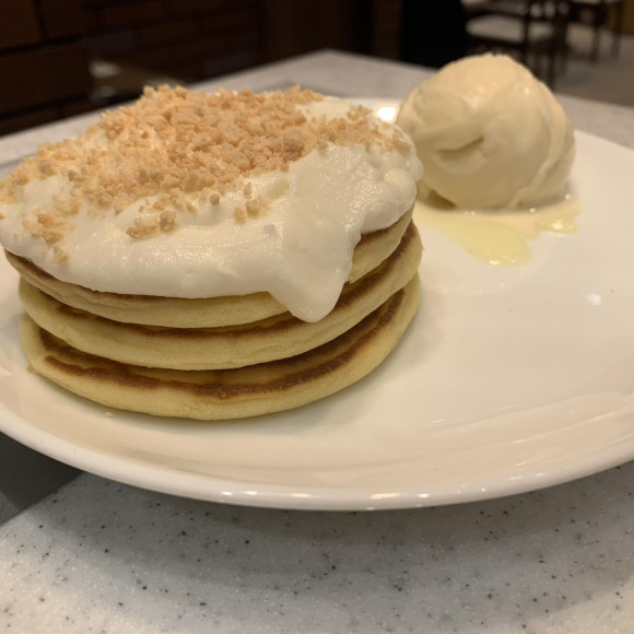 クラシックパンケーキ　ホワイトチョコミント