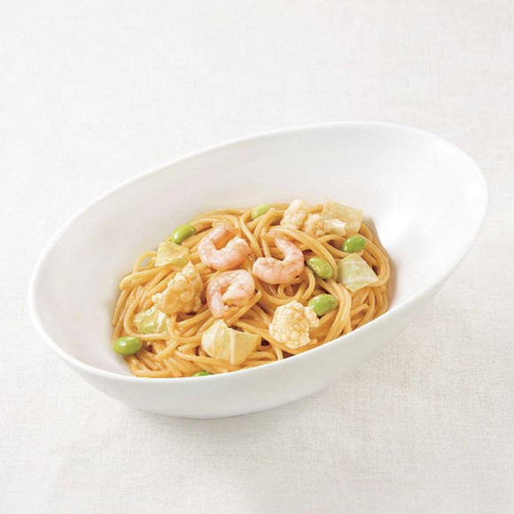 小エビのウニトマトクリームパスタ