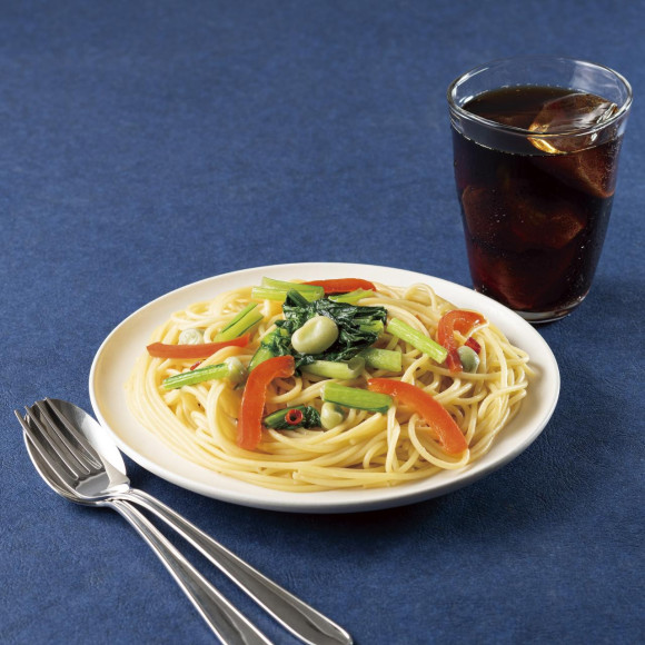 6月19日新発売‼彩り野菜と利尻昆布だしの和風ペペロンチーノ