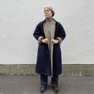 908 reversible coat of Gava x Shetland Tweed