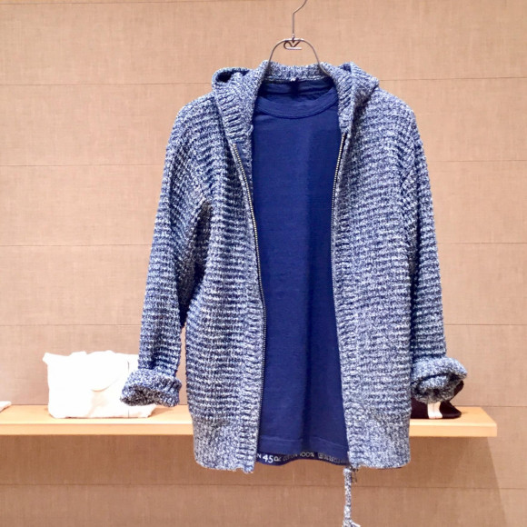 インディゴワッフルHOODIE