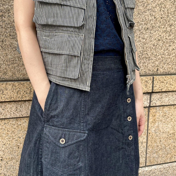 モンプチデニムの908フィッシャーマンベスト