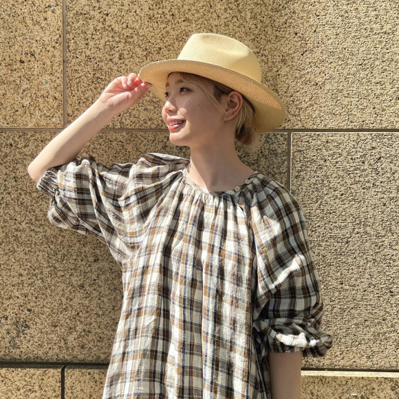 インドリネンのプカパフドレス