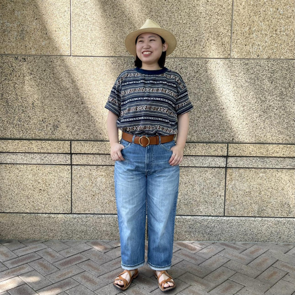 ジャカードボーダーの908オーシャンTシャツ