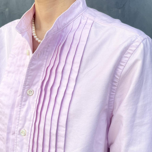 スーピマオックスの908ローファーピンタックシャツ