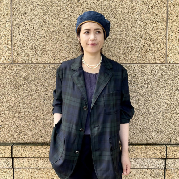 梳毛ウールのブレザー