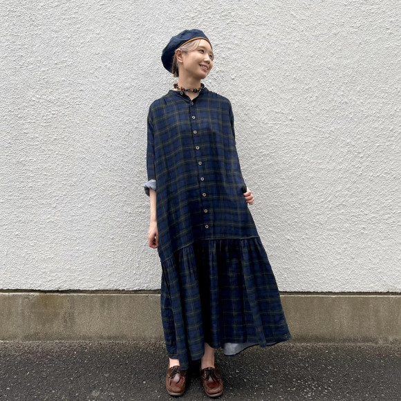 ふわふわ二重織のドレス