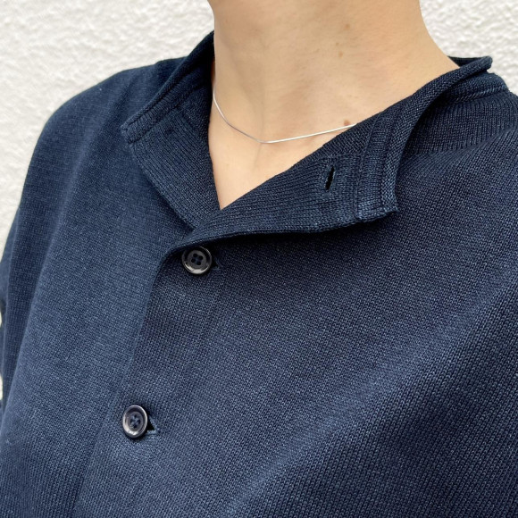 天竺ニットソーの908四角カーディガン