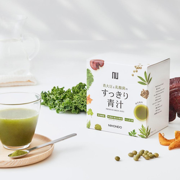 真夏の水分補給にもおすすめ 「青大豆と乳酸菌のすっきり青汁」