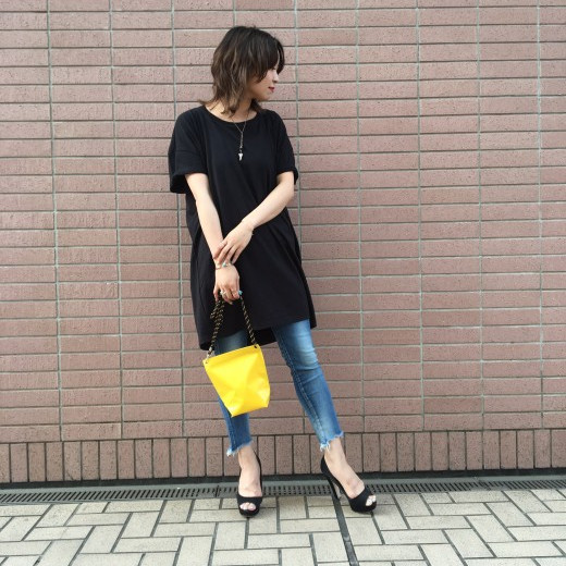 バックボリュームカットワンピース