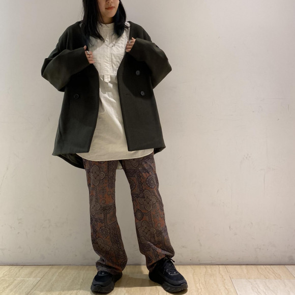Staffstyle Bigノーカラーショートコート Kbf ショップニュース 仙台parco パルコ