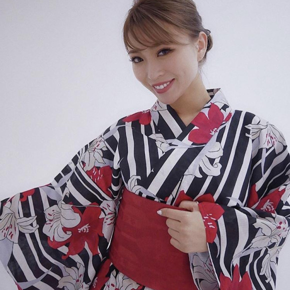 6/1〜ノベルティ、ストライプflower浴衣♡