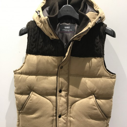 新作中綿ベスト入荷！