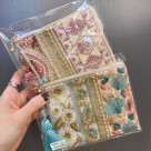 Abundance of caravali ☆Indian Embroidery Pouch ☆It's also good for you.